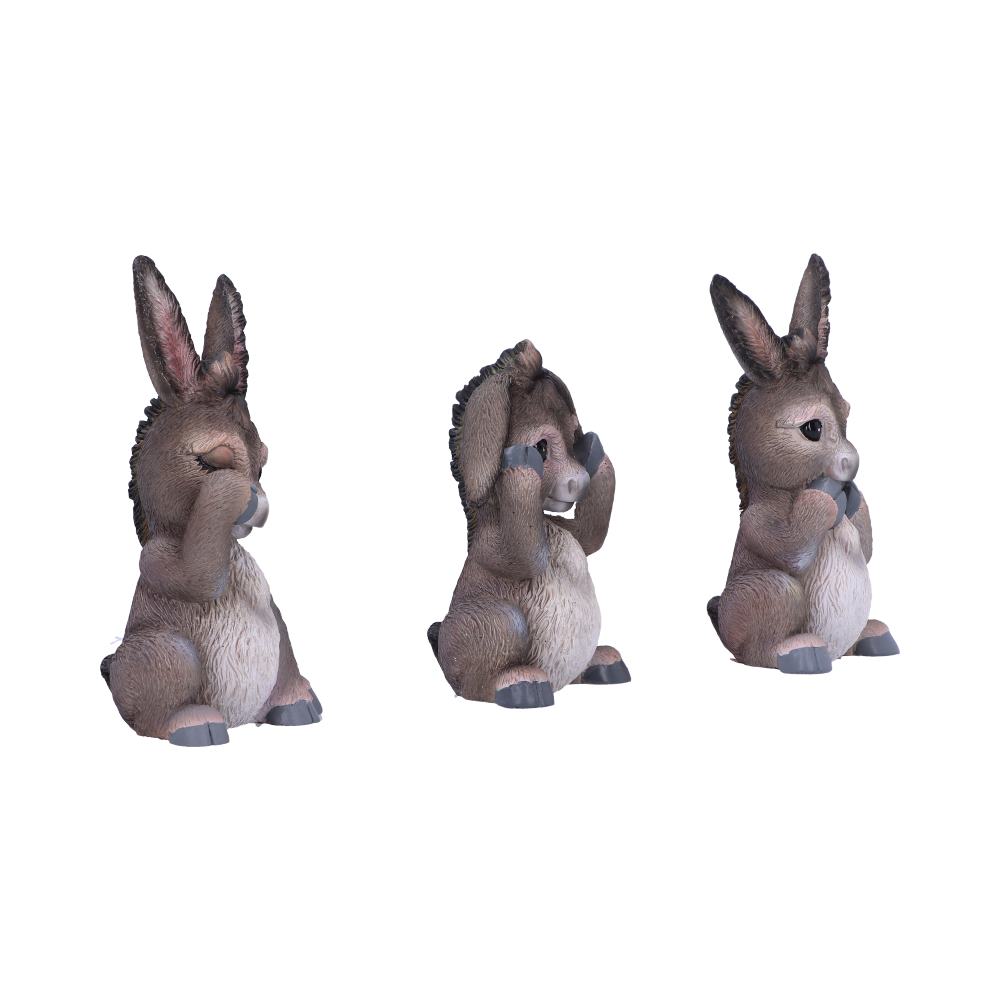 Three Wise Donkeys 11cm