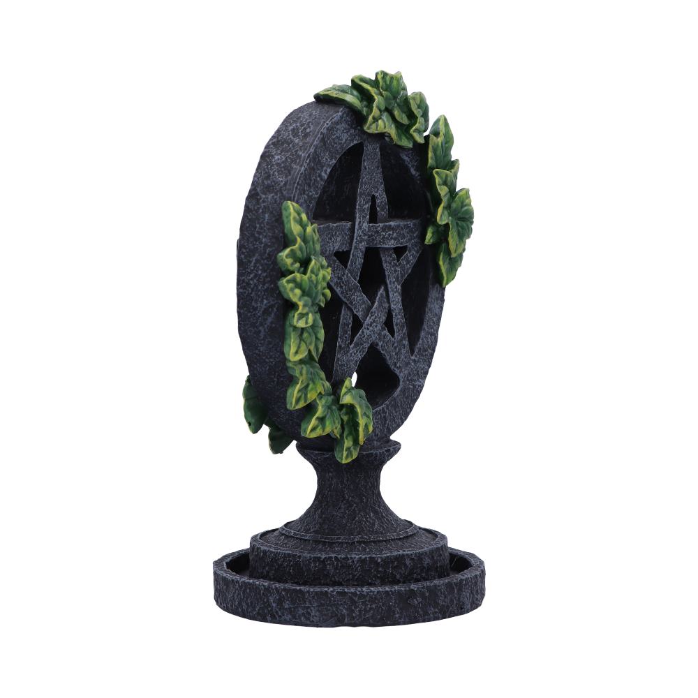 Aged Pentagram Backflow Incense Burner 19cm