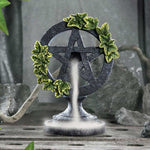 Aged Pentagram Backflow Incense Burner 19cm