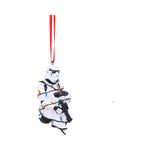 Stormtrooper In Fairy Lights Hanging Ornament 9cm