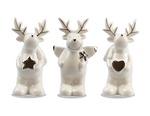 Ceramic Reindeer Ornament (Assorted)