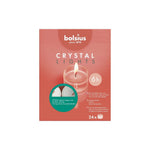 Bolsius Crystal Clear Cup Maxi Tea Lights x12 (8 hour burntime)