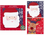 Santa & Rudolf Cards (Pack of 10)