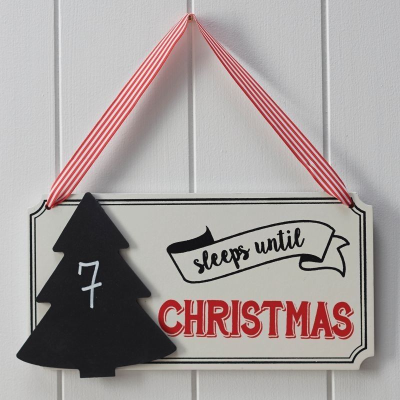 Sleeps until Christmas Sign