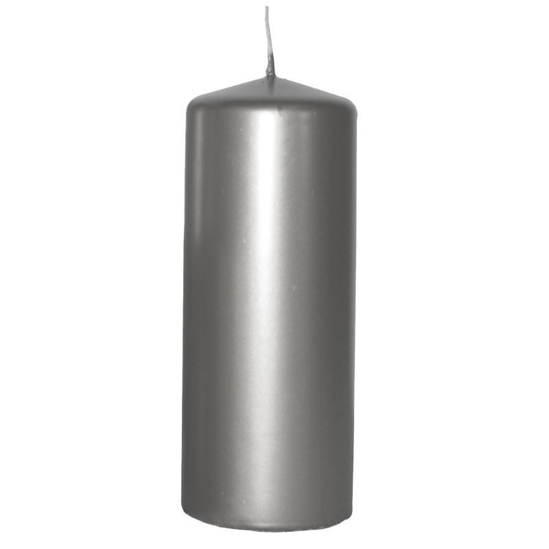 200x70mm Silver Pillar Candle