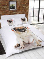 Rock And Roll Pug Duvet Set