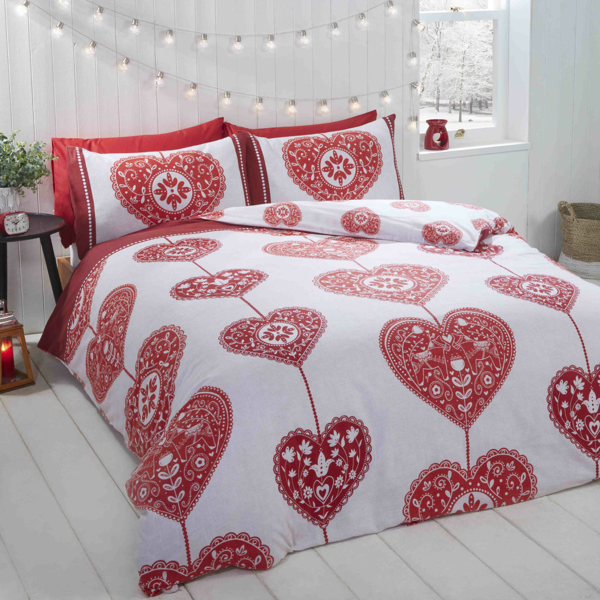 Scandi Heart BC Duvet Set