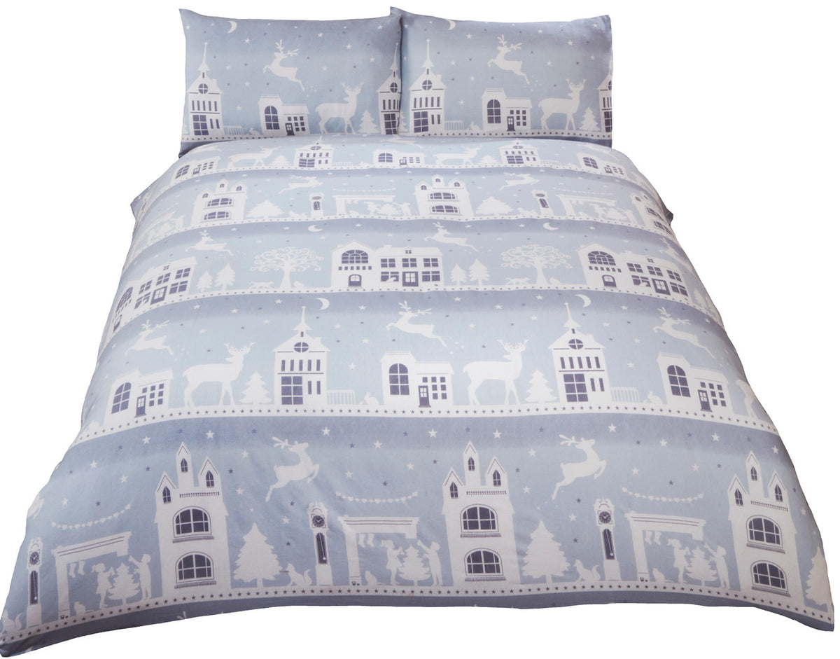 Reindeer Road Brushed Cotton Duvet Set