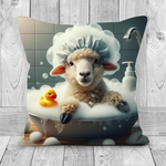 Sheep In The Bath Style 2 Cushion