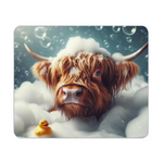 Highland Cow In The Bath Style 4 Wooden Placemat