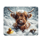 Highland Cow In The Bath Style 1 Wooden Placemat