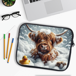 Highland Cow In Bath Style 1 Tablet Sleeve