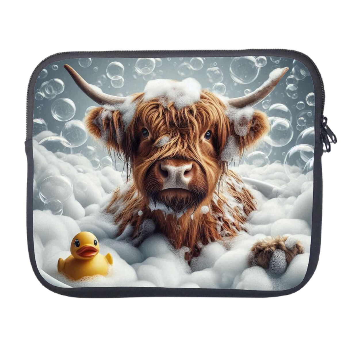 Highland Cow In Bath Style 1 Tablet Sleeve