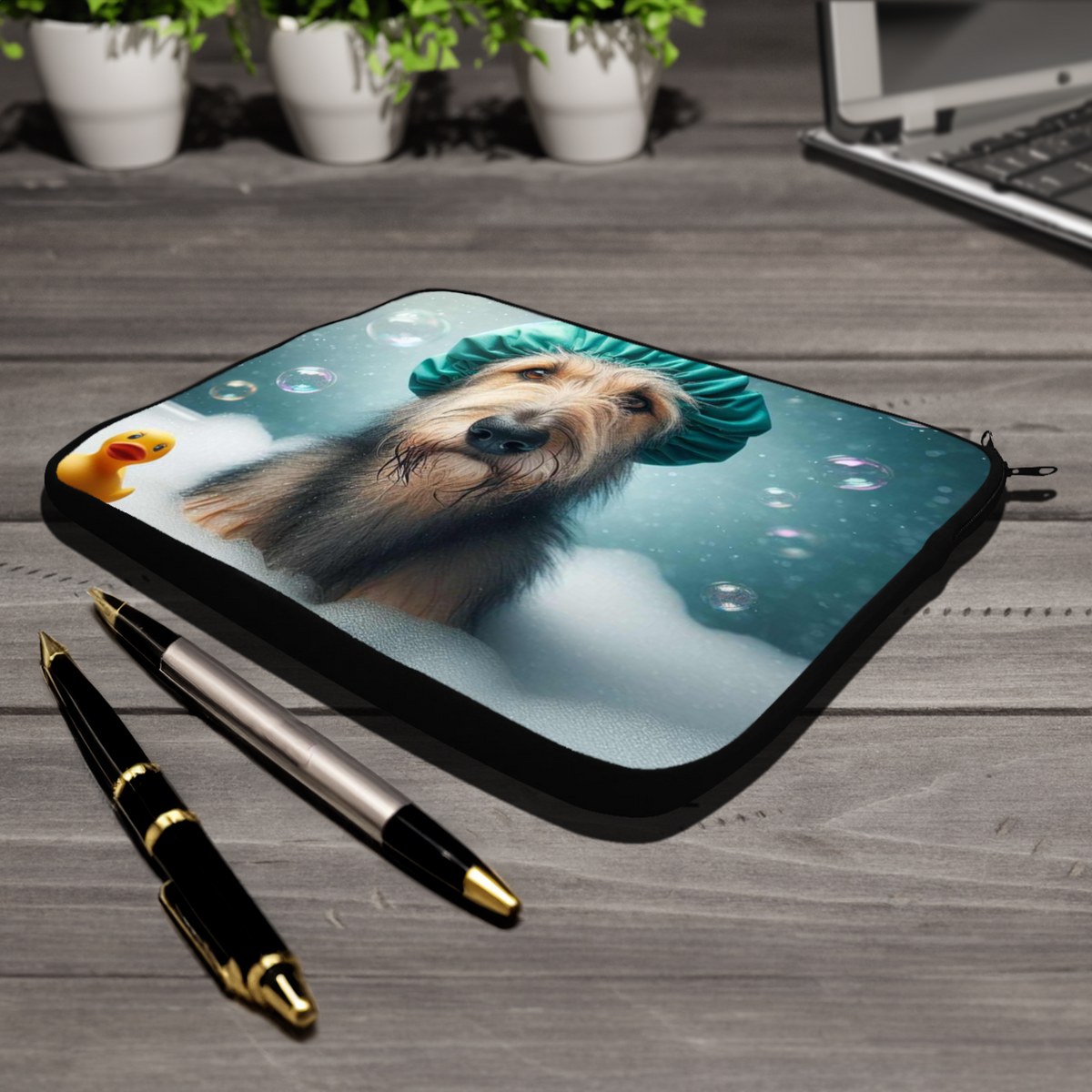 Dog In The Bath Style 1 Tablet Sleeve