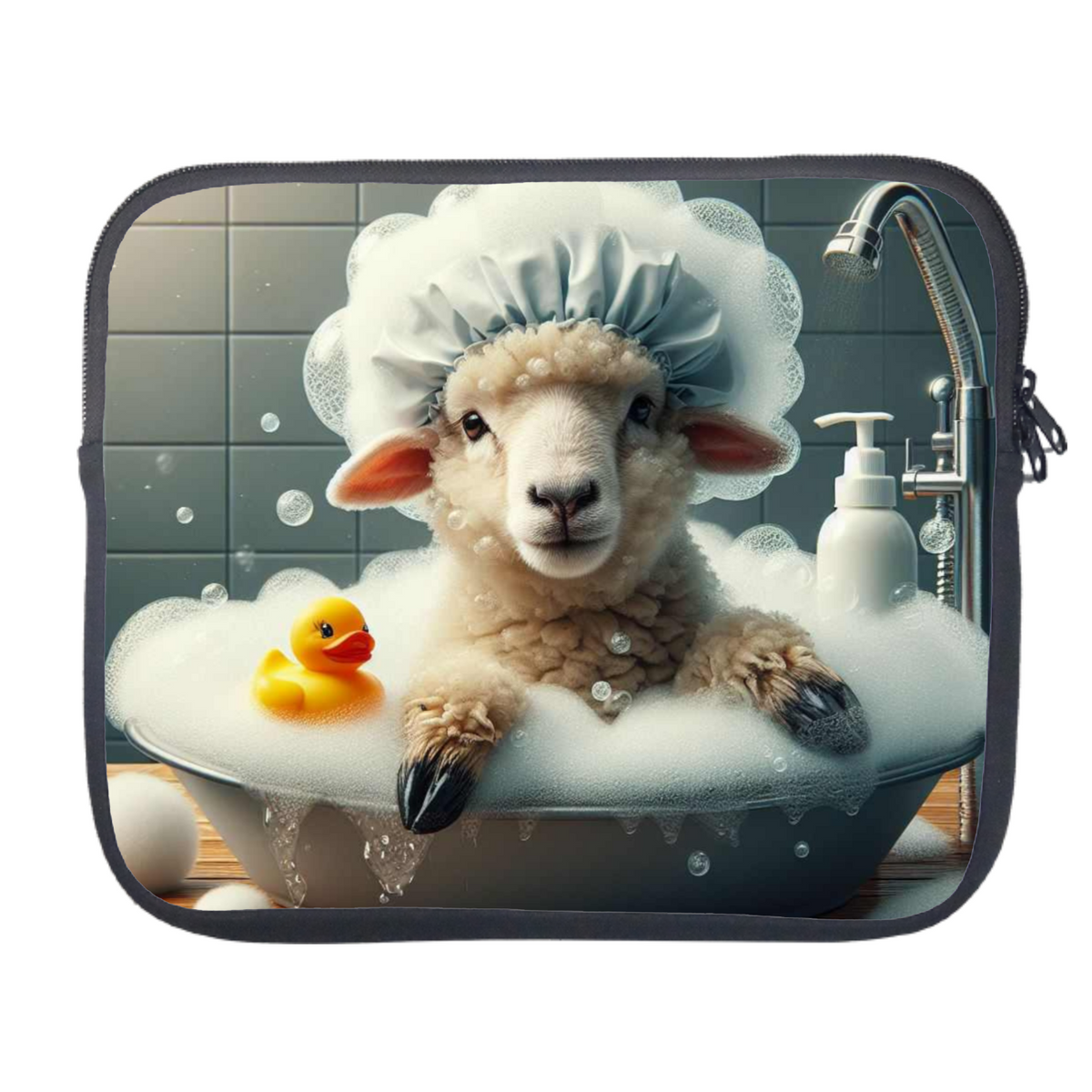 Sheep In The Bath Style 2 Tablet Sleeve