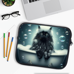 Black Cat In Bath Style 1 Tablet Sleeve