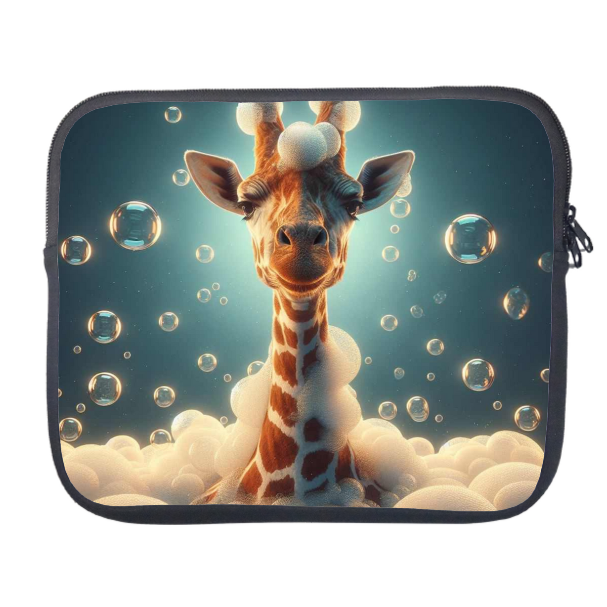 Giraffe In The Bath Tablet Sleeve