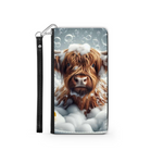 Highland Cow In Bath Style 1 Wallet Phone Case