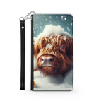 Highland Cow In Bath Style 4 Wallet Phone Case