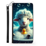 Sheep In The Bath Style 3 Wallet Phone Case