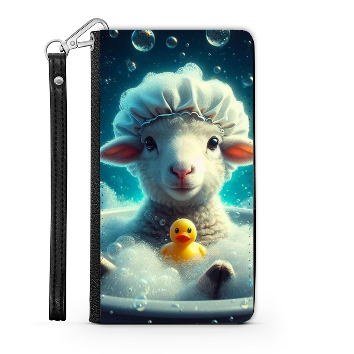 Sheep In The Bath Style 3 Wallet Phone Case