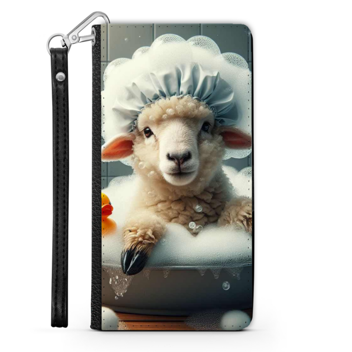 Sheep In The Bath Style 2 Wallet Phone Case