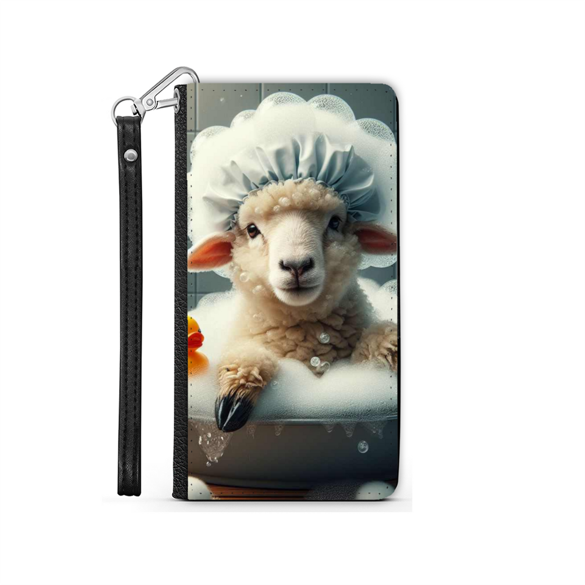 Sheep In The Bath Style 2 Wallet Phone Case