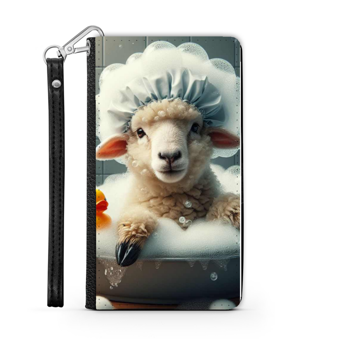 Sheep In The Bath Style 2 Wallet Phone Case