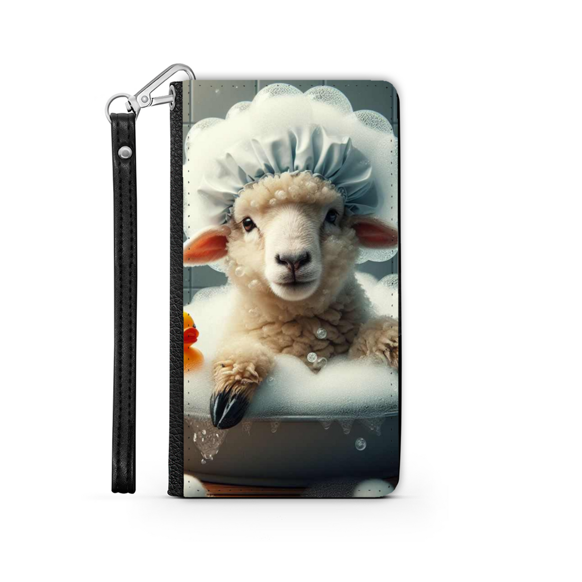 Sheep In The Bath Style 2 Wallet Phone Case