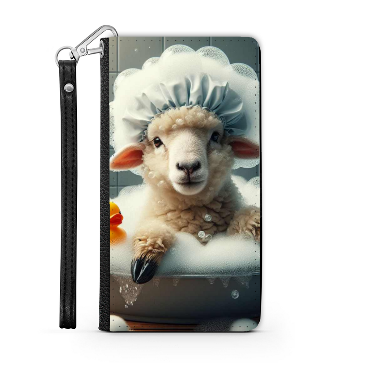 Sheep In The Bath Style 2 Wallet Phone Case