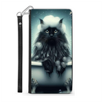 Black Cat In Bath Style 1 Wallet Phone Case