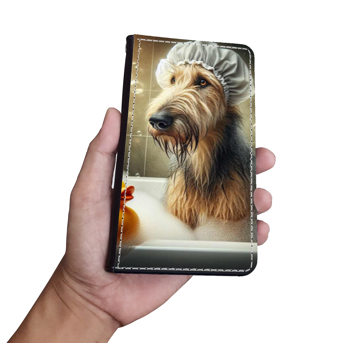 Dog In The Bath Style 2 Wallet Phone Case