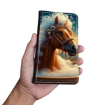 Horse In The Bath Wallet Phone Case