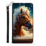 Horse In The Bath Wallet Phone Case