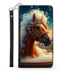 Horse In The Bath Wallet Phone Case