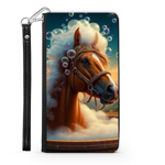 Horse In The Bath Wallet Phone Case