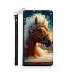 Horse In The Bath Wallet Phone Case