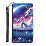 Unicorn In The Bath Wallet Phone Case