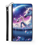 Unicorn In The Bath Wallet Phone Case