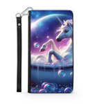 Unicorn In The Bath Wallet Phone Case