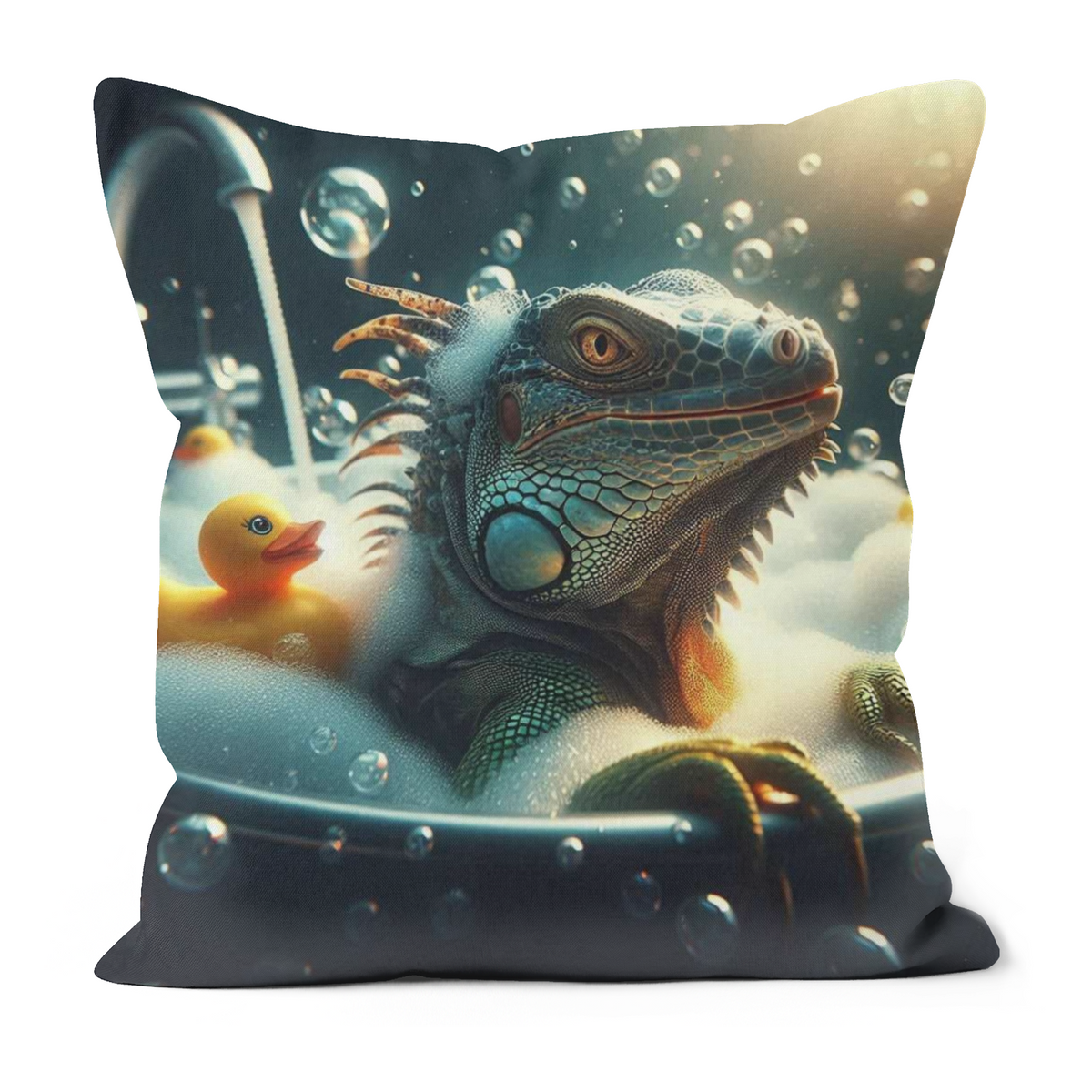 Iguana In The Bath Style 1 Cushion