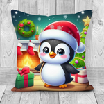 Cute Christmas Penguin Style 3 Cushion