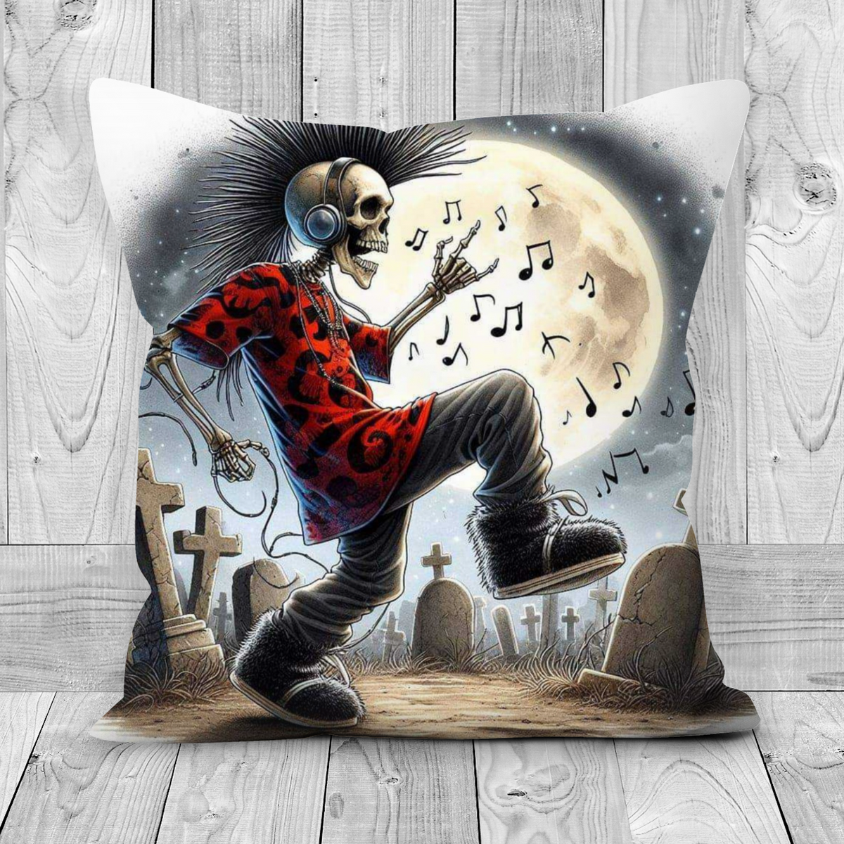 Rock On Skeleton Style 1 Cushion