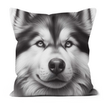 Black and White Dog Style 1 Cushion