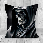 Black and White Skeleton Style 2 Cushion