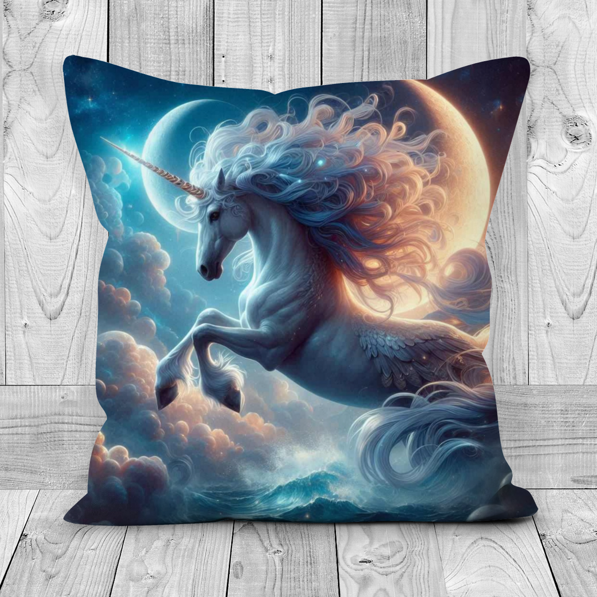 Mythical Unicorn Style 3 Cushion