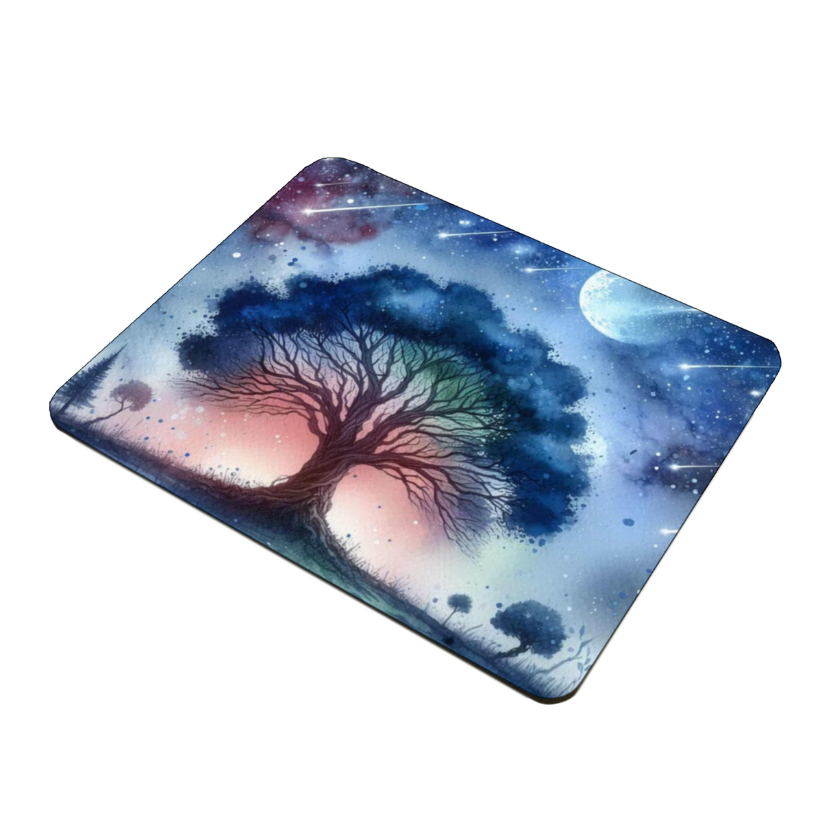 Tree with Shooting Stars Style 1 Wooden Placemat