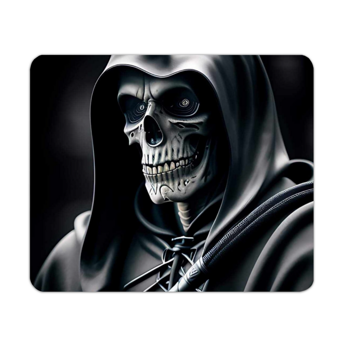 Black and White Skeleton Style 2 Wooden Placemat