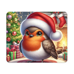 Cute Christmas Robin Style 1 Wooden Placemat