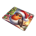 Cute Christmas Robin Style 1 Wooden Placemat